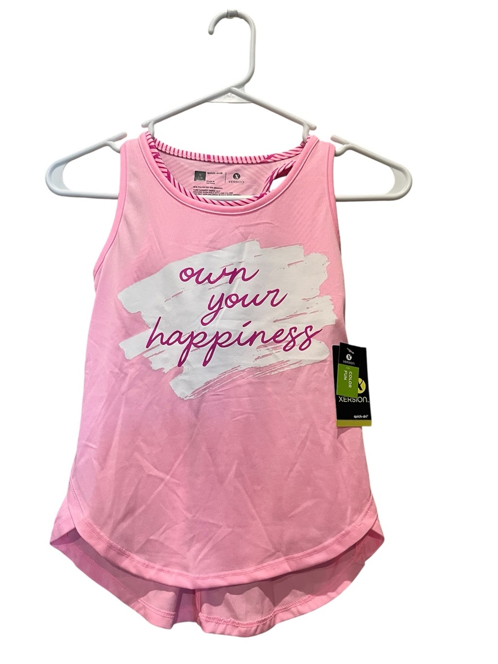 Xersion Athletic Tank with Script Graphic